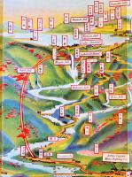 日光案内之図（鳥瞰図）画者不詳　小久保新作編　男體社　昭和6年