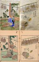 写本　山蠶養法 完　手彩色肉筆画入　私家版　愛媛県佐伯義門編　明治6年