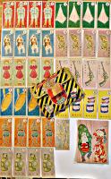 絵あわせカード（揃い）「小学六年生」附録　ケースサイズ13×10㎝　昭和27年
