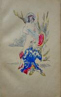 （独）「ドイツ人将校からのブレスラウの勇敢さについての手紙」彩色リトグラフ4葉入　1912年