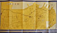 大連（市街図付リーフレット）52.5×38.5㎝両面印刷　南満洲鉄道株式会社　昭和11年