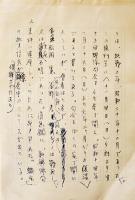 鈴木六林男自筆草稿「青天」の頃　ペン書200字詰原稿用紙3枚完