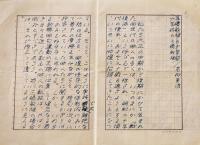 高柳重信自筆草稿「少年時の三橋敏雄」ペン書400字詰原稿用紙5枚完