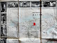 改正東京全図　彩色銅版刷り　嵯峨野彦太郎発行　明治33年