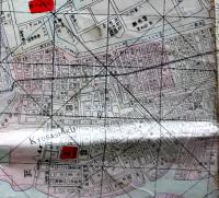 改正東京全図　彩色銅版刷り　嵯峨野彦太郎発行　明治33年