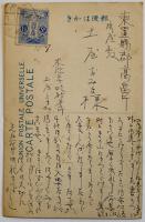 絵葉書　米沢市五人祝典余興仮装行列（舌切雀）　モノクロ写真版1枚　大正堂書店　大正11年