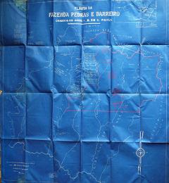 PLANTA DA FAZENDA PEDRAS E BARREIRO COMARCA DE ASSIS-E.DE S. PAULO　2万分の一　1926年