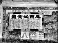 改正成田山全図　61×45.5㎝　細密銅版画　画作発行人三橋吉兵衛　明治28年