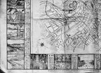 名勝絵入仙台明細全図　56.5×38㎝  細密銅版画  外周名所図24齣入　白崎五郎七著　明治32年