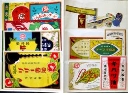 香油・椿油・ポマード・キハツ油他ラベル　大小23枚各美品　本舗香陽園他　大正〜昭和初期