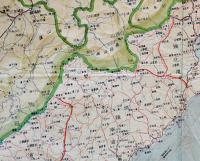 朝鮮地図　66×45㎝  250万分之一縮尺　色刷　発行所発行年不記載　戦前