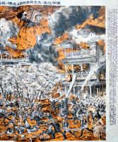 東京北角ノ大火新吉原角海老樓ヘ延焼ノ實写/向島堤ヨリ新吉原方面延焼ノ眞図　大正13年