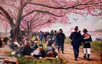 絵葉書　京王閣（調布多摩川）カラー写真版4枚　戦前