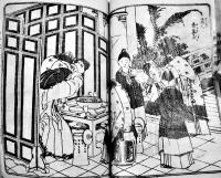 江戸流行料理通初篇二篇/江戸流行料理通三四篇（2冊）各彩色摺含む絵入本　並本