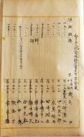 肉筆原稿「七月分国庫支俸給及加俸/他」台中庁箋使用　台湾総督府 明治44年7月21日調