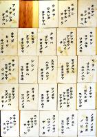 童謡カルタ　大沼静巌案画　絵札47枚読み札45枚（イ・ロ欠）箱　並品　春江堂　戦前