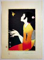 「儚夢(ろまん)」絵師・林静一　多色刷り木版画5枚組　限定300部ナンバー入　帙＆輸送箱入　(株)京都版画院　1978年