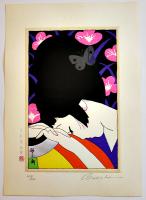 「儚夢(ろまん)」絵師・林静一　多色刷り木版画5枚組　限定300部ナンバー入　帙＆輸送箱入　(株)京都版画院　1978年