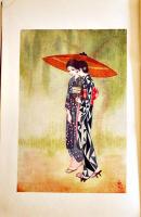 幻の國へ　荒江啓次郎著　蕗谷虹児挿絵9葉入　両見返個人蔵印有　B6判箱並本　寳文館　大正13年
