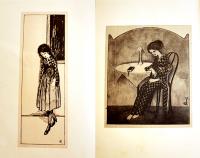幻の國へ　荒江啓次郎著　蕗谷虹児挿絵9葉入　両見返個人蔵印有　B6判箱並本　寳文館　大正13年