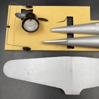 発泡スチロール模型飛行機　タイメイ　ゼロ戦 零式艦上戦斗機 サーキットヒコーキ 発泡スチロール製 未組立　完成全長37.2cm　昭和30年代