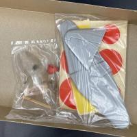 発泡スチロール模型飛行機　タイメイ　ゼロ戦 零式艦上戦斗機 サーキットヒコーキ 発泡スチロール製 未組立　完成全長37.2cm　昭和30年代