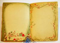 YOTUBA NO MEMO　藤井千秋画　13×9.5㎝　少女雑誌附録　1952年