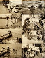 志摩風俗海女絵葉書　モノクロ写真版8枚組袋付並上品　戦前