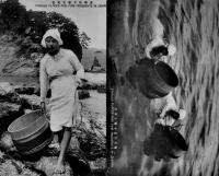 志摩風俗海女絵葉書　モノクロ写真版8枚組袋付並上品　戦前