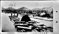 安東縣名所絵はかき（絵葉書）モノクロ写真版7枚綴り　満洲安東縣市場通文栄堂書店　大正5年