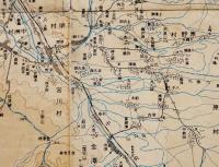 訂正四版諏訪地図　3色刷り10万分の一図　54×39.5㎝　日新堂　大正9年