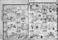 投算早喩萬民出世の意志図絵（表紙付双六）黒川玉水画　菊屋喜兵衛/河内屋清七板　嘉永2年