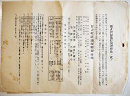 燈火管制予行演習実施ニ就テ　B4判3p　鳥取県倉吉町防護団明倫分団　戦中
