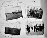 第二次ノモンハン事件出動記念写真帖　生駒部隊　31×22.5㎝　落書き多　昭和14年