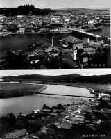 女川線全通記念絵葉書(現・宮城県JR石巻線)モノクロ写真版5枚組タトウ付美品　鉄道省　昭和14年