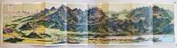 鳥瞰図　千山（満洲鞍山市）初三郎画　鳥瞰図部分75×18㎝美品　南満洲鉄道(株)鉄道部発行　昭和4年