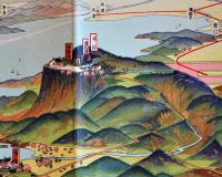 鳥瞰図　大和尚山・金州（満洲鞍山市）初三郎画　鳥瞰図部分75×18㎝美品　南満洲鉄道(株)鉄道部発行　昭和4年