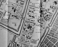 (復刻) 東京中部-皇城　五千分一　明治16年調査　59.5×58.5㎝　参謀本部陸軍部測量局