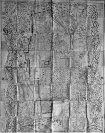 (復刻) 特大判　改正京町絵図細見大成洛中洛外町々小名全　池田東離亭考正　天保2年開版　116×90㎝