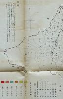 埼玉縣管内震災被害図　 大正震災志附図  46.5×33.5㎝　7色刷　三十万分一　内務省　大正15年