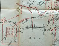 関東戒厳地域内警備配置要図(9月3日ニ於ケル) 大正震災志附図　44×38㎝　三五万分一　内務省　大正15年
