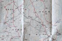 朝鮮地図/朝鮮案内　78×51.5㎝　3色銅版刷　縮尺百五十万分之一　朝鮮総督府　明治44年