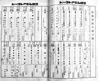 コロムビアレコード/ラッキーレコード洋楽総目録　B6判206p背痛み　(株)日本蓄音器商会　昭和15年