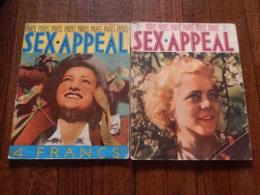 2冊　Paris sex-appeal : le magazine le plus parisien : revue mensuelle 1934年No.15、1937年No.46　
　サイズ 25ｘ20ｃｍ 