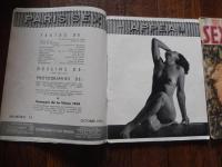 2冊　Paris sex-appeal : le magazine le plus parisien : revue mensuelle 1934年No.15、1937年No.46　
　サイズ 25ｘ20ｃｍ 