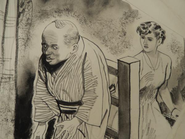 自筆挿絵原稿 田螺骨董店 香山滋作 今村恒美画 全3点揃 探偵小説宝石