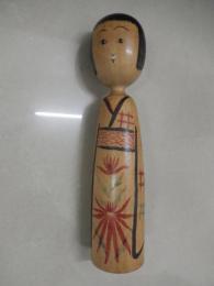 高橋兵治郎　木地山系 秋田川連村七十六才作　八寸 約24cm
秋田県川連村久保の木地業高橋徳左衛門の二男。