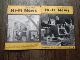 Hi-Fi News Magazine　1956年年8月号　1959年年7月号　CLASSICAL RECORD NEWS　2冊
オーディオ雑誌