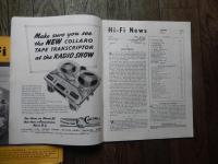 Hi-Fi News Magazine　1956年年8月号　1959年年7月号　CLASSICAL RECORD NEWS　2冊
オーディオ雑誌