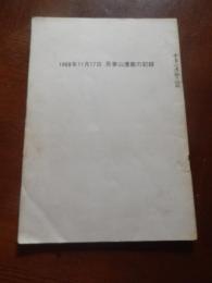 1968年11月17日吾妻山遭難の記録　1969年11月17日平凡社発行　非売品
松本栄子　今井春雄　渡辺宏　


写真は渡辺宏撮影のカメラから（1968年11月17日午前撮影）